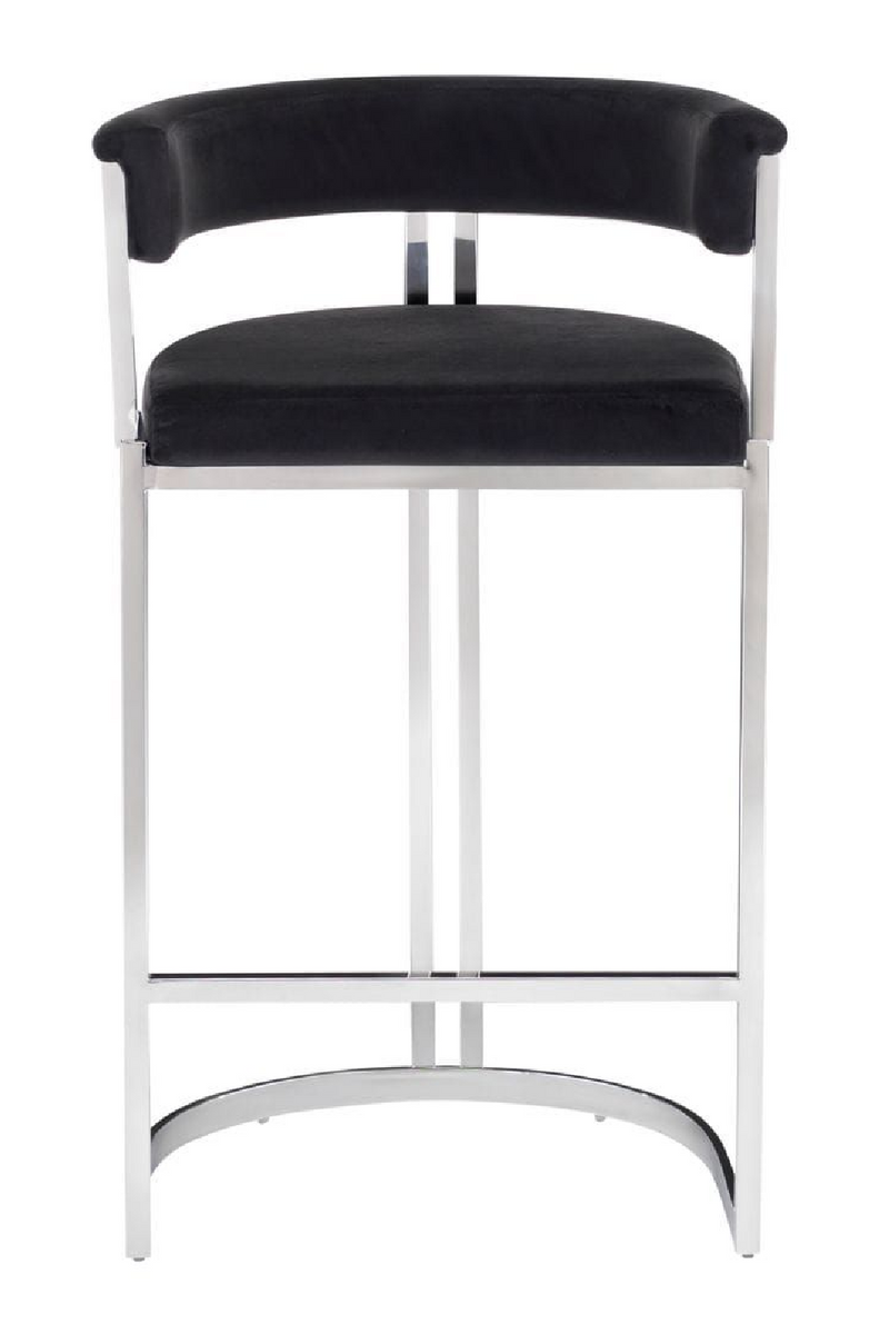 Black Velvet Counter Stool | OROA Modern Munith | Oroatrade.com