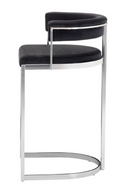 Black Velvet Counter Stool | OROA Modern Munith | Oroatrade.com