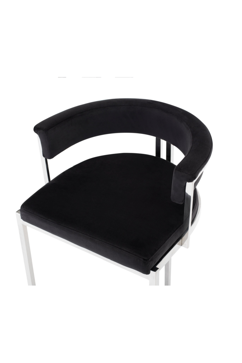 Black Velvet Counter Stool | OROA Modern Munith | Oroatrade.com