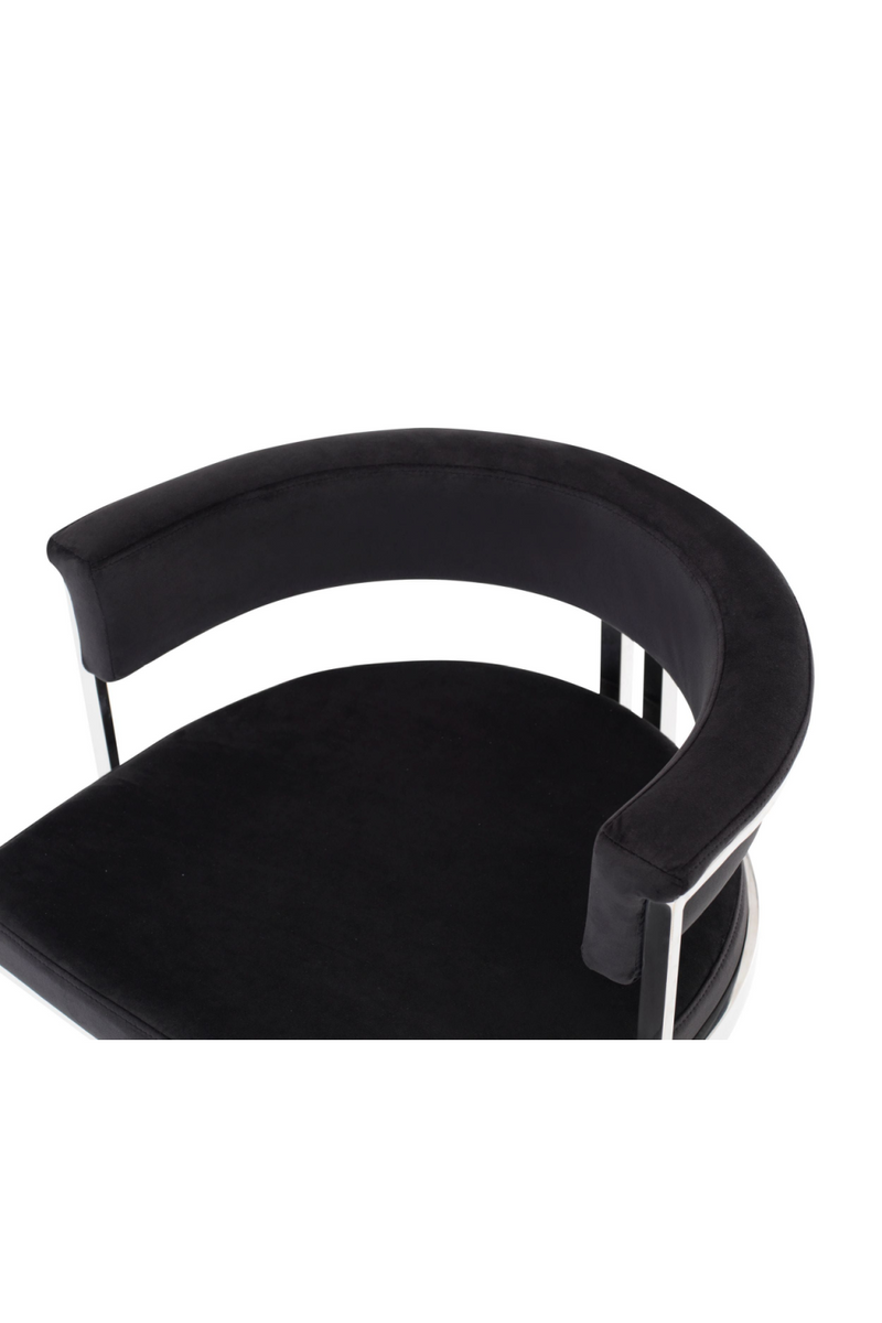 Black Velvet Counter Stool | OROA Modern Munith | Oroatrade.com