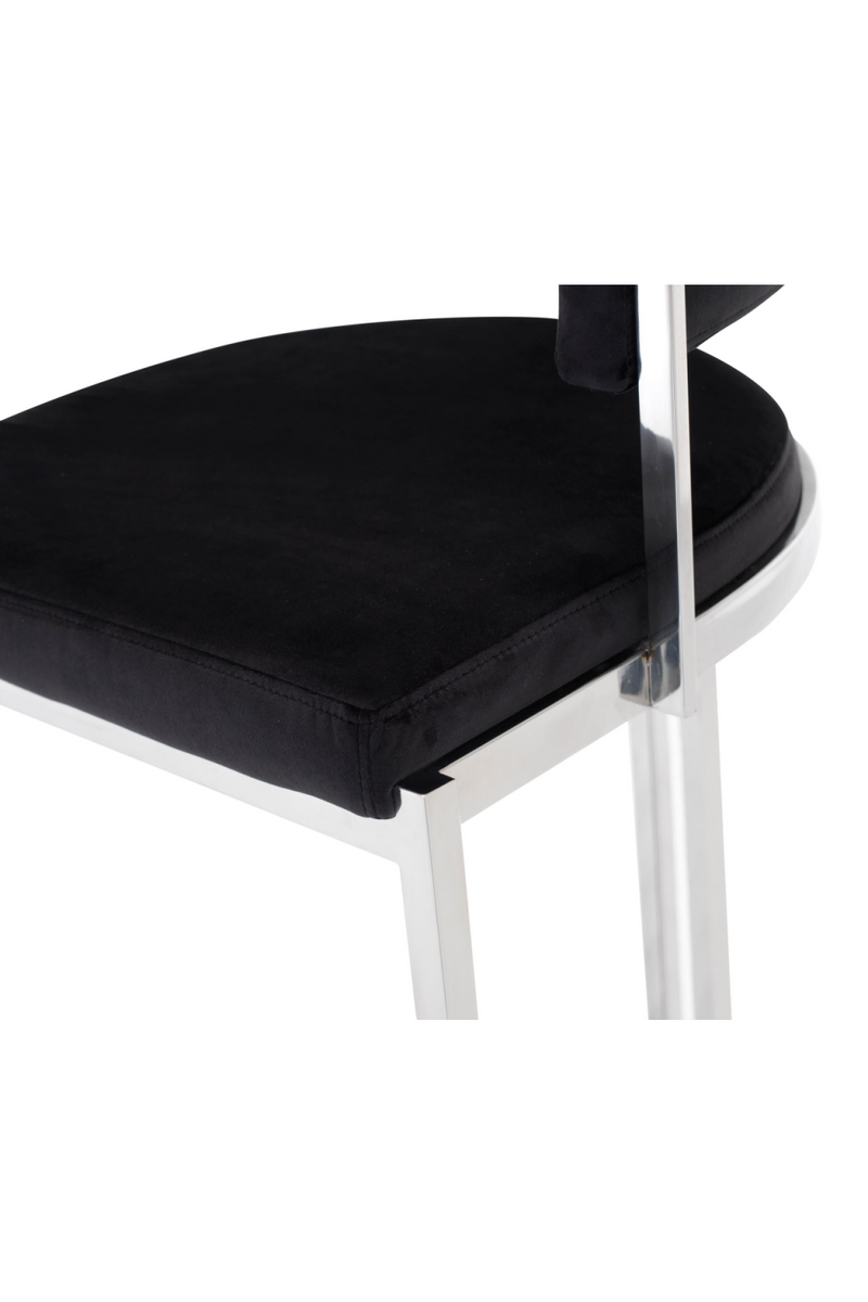 Black Velvet Counter Stool | OROA Modern Munith | Oroatrade.com