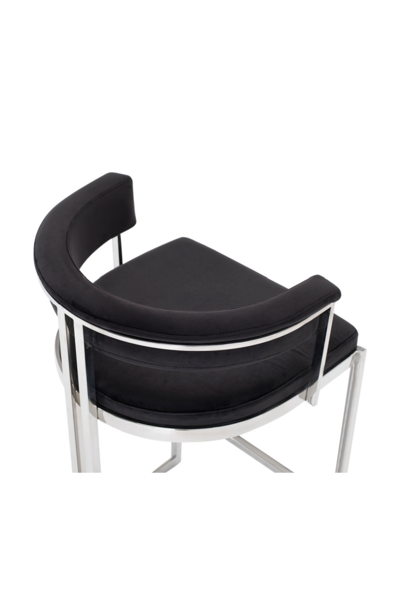 Black Velvet Counter Stool | OROA Modern Munith | Oroatrade.com