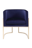 Blue Velvet Kids Chair | OROA Modern Betsy | Oroatrade.com