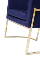 Blue Velvet Kids Chair | OROA Modern Betsy | Oroatrade.com