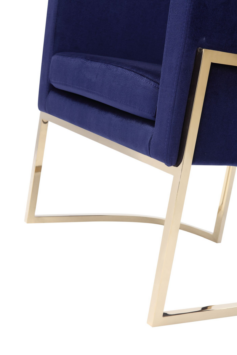Blue Velvet Kids Chair | OROA Modern Betsy | Oroatrade.com