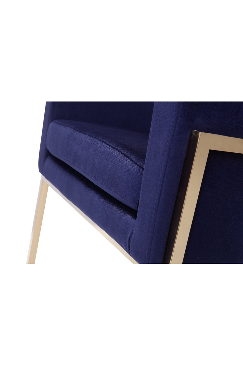 Blue Velvet Kids Chair | OROA Modern Betsy | Oroatrade.com