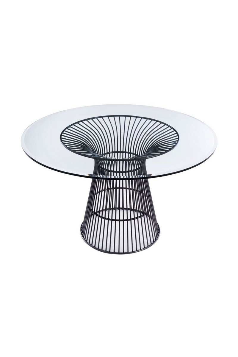 Round Tempered Glass Dining Table | OROA Modern Chandler | Oroatrade.com