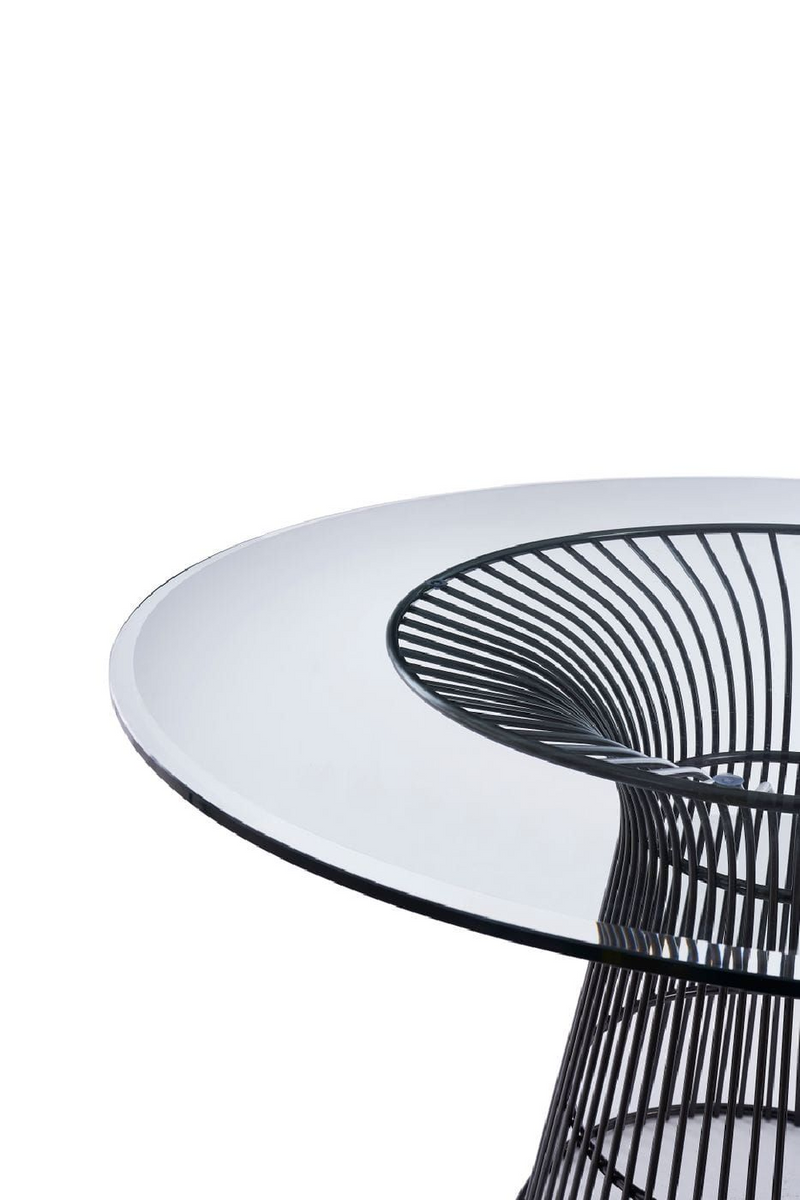 Round Tempered Glass Dining Table | OROA Modern Chandler | Oroatrade.com