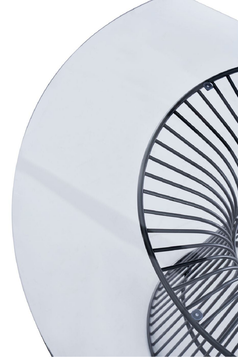 Round Tempered Glass Dining Table | OROA Modern Chandler | Oroatrade.com