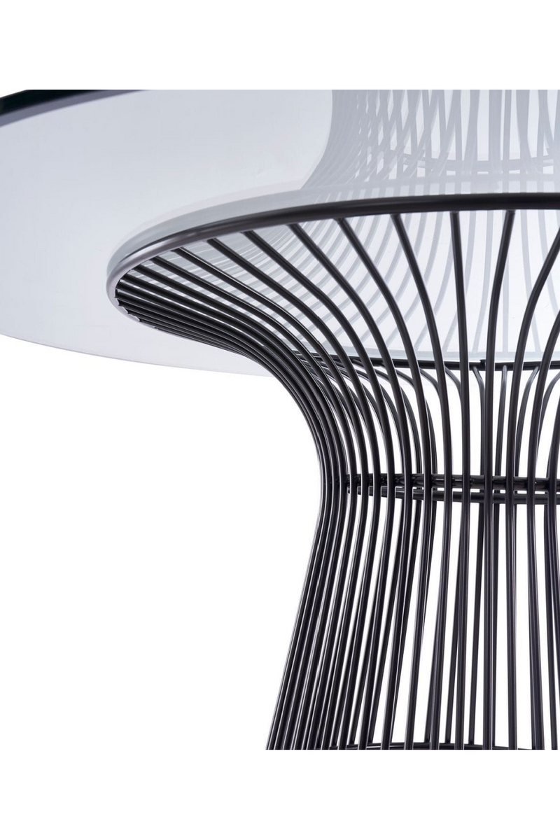 Round Tempered Glass Dining Table | OROA Modern Chandler | Oroatrade.com