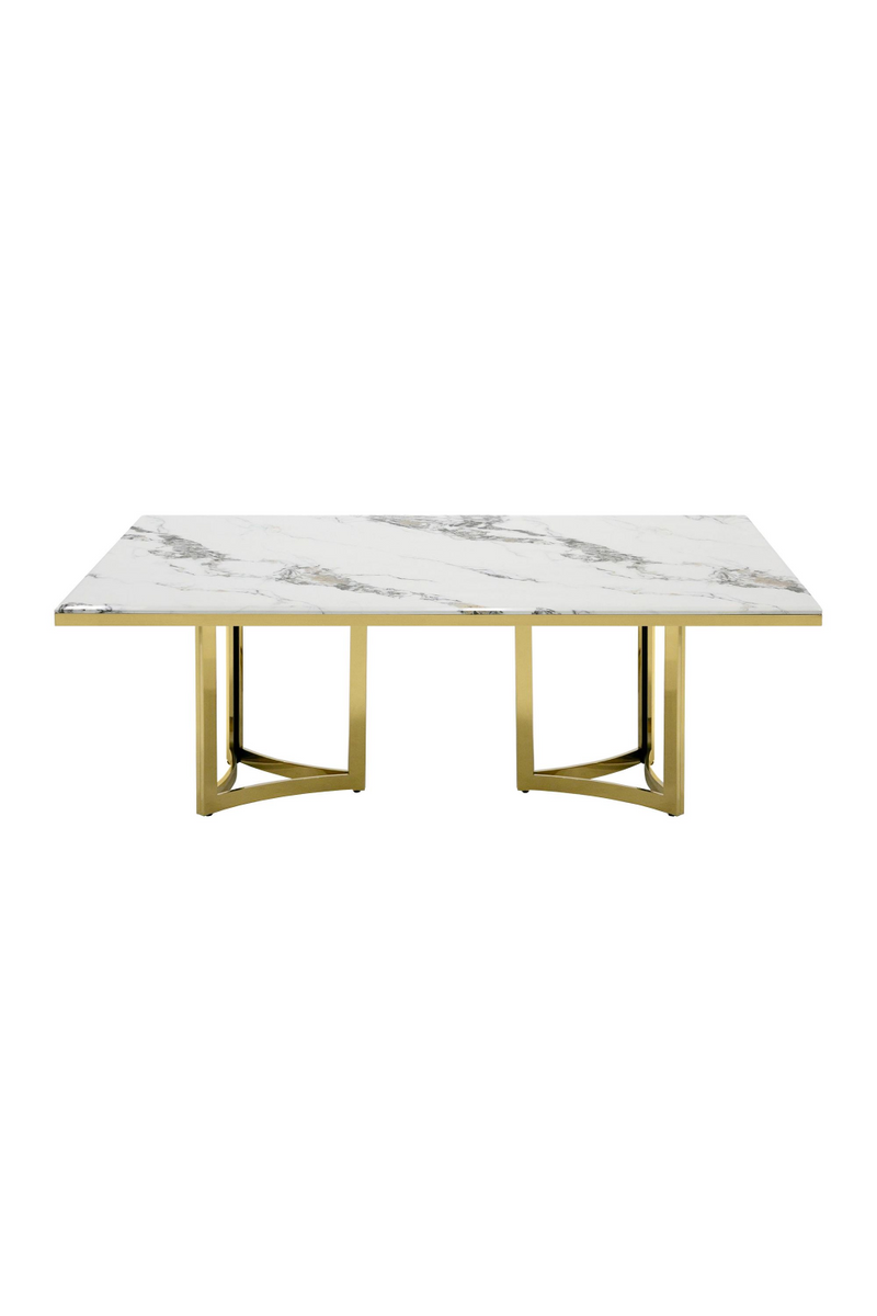 White Marble Top Dining Table | OROA Modern Loomis | Oroatrade.com