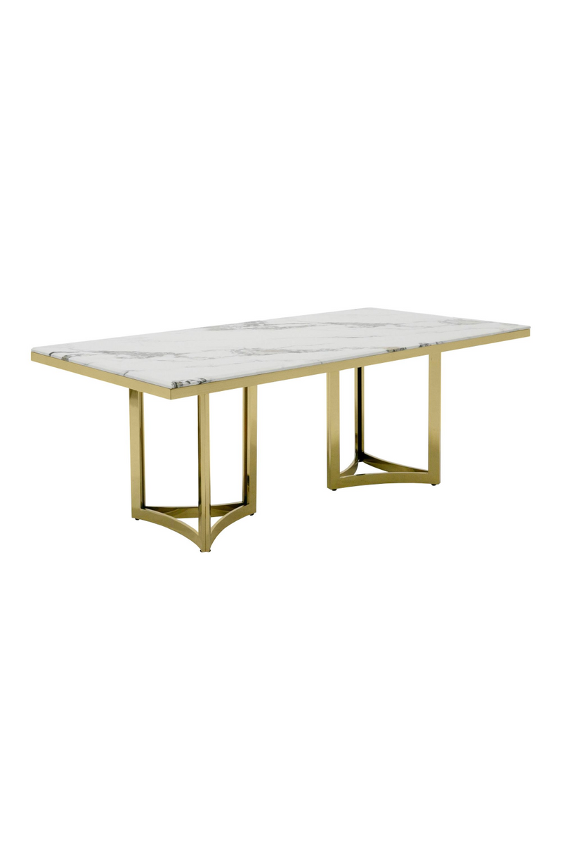 White Marble Top Dining Table | OROA Modern Loomis | Oroatrade.com