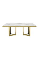 White Marble Top Dining Table | OROA Modern Loomis | Oroatrade.com