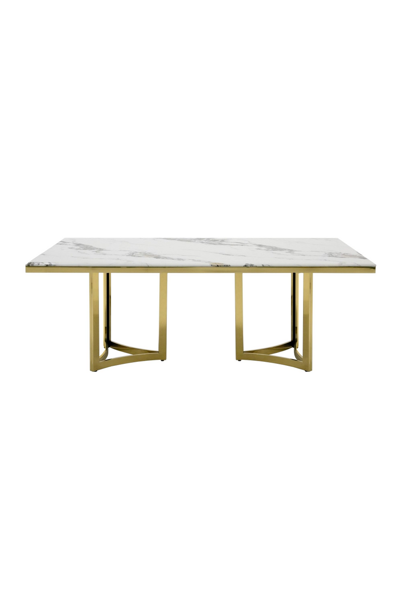 White Marble Top Dining Table | OROA Modern Loomis | Oroatrade.com