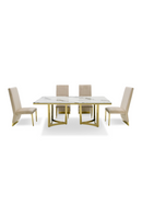 White Marble Top Dining Table | OROA Modern Loomis | Oroatrade.com