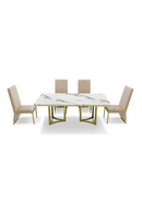 White Marble Top Dining Table | OROA Modern Loomis | Oroatrade.com