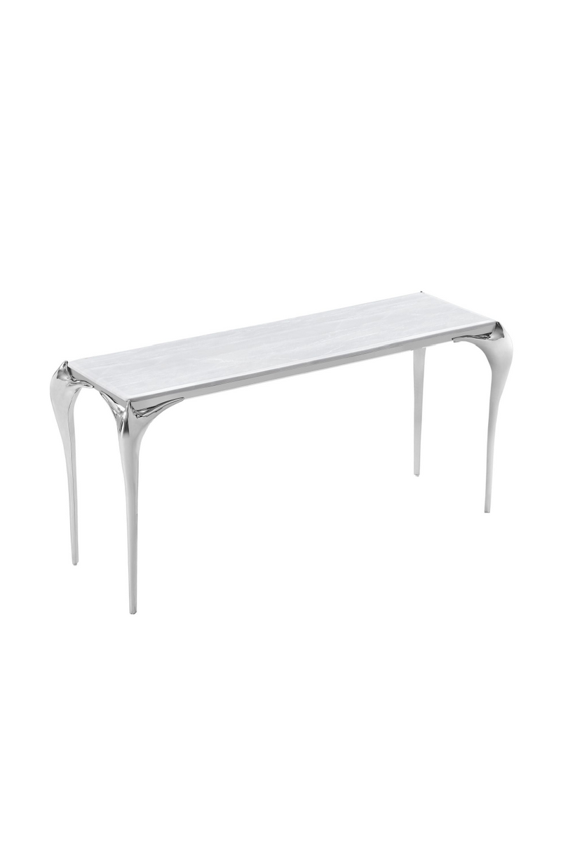 Stainless Steel Marble Console Table | OROA Modern Vince | Oroatrade.com