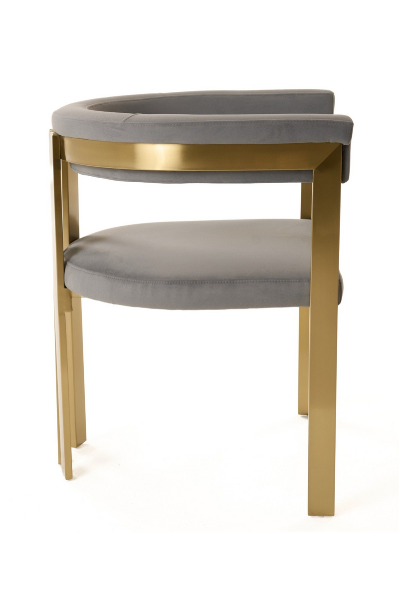 Gray Velvet Dining Chair | OROA Modern Pontiac | Oroatrade.com