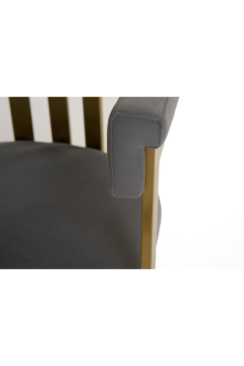 Gray Velvet Dining Chair | OROA Modern Pontiac | Oroatrade.com
