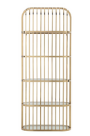 Gold Framed Glass Bookshelf | OROA Modern Doral | Oroatrade.com