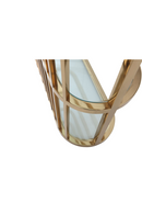 Gold Framed Glass Bookshelf | OROA Modern Doral | Oroatrade.com