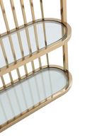 Gold Framed Glass Bookshelf | OROA Modern Doral | Oroatrade.com