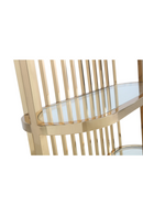 Gold Framed Glass Bookshelf | OROA Modern Doral | Oroatrade.com