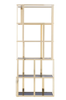 Gold Framed Bookcase | OROA Modern Tipton | Oroatrade.com