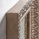Beige Oriental Carved Mirror | Vical Home Barveire