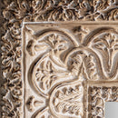 Beige Oriental Carved Mirror | Vical Home Barveire