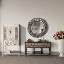Hospitality furniture - Oyster Shell Round Mirror - www.oroatrade.com
