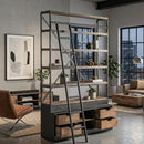 Iron Framed Bookcase with Ladder | Vical Home Ivalo