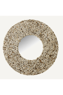 Wooden Beads Round Mirror | Vical Home Maun | Oroatrade.com