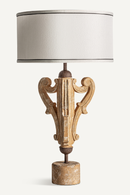 Carved Eucalyptus Table Lamp | Vical Home | Oroatrade.com