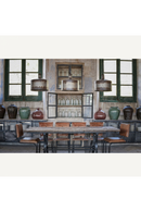 Brown Leather Cantilevered Dining Chair | Vical Home Chadron | Oroatrade.com