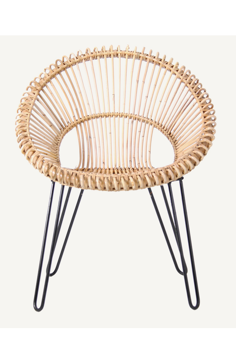 Brown Rattan Round Armchair | Vical Home Alfta | Oroatrade.com