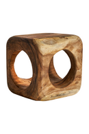 Wooden Cube Holed Stool | Vical Home Arusa | Oroatrade.com
