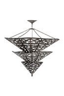 Black Tiered Triangle Chandelier | Vical Home | Oroatrade.com