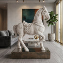 Aged White Horse Decorative Figure | Vical Home Caballo