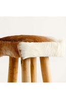 Furry Leather Stool | Vical Home Dallas | Oroatrade.com