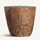 Rustic Tropical Wood Side Table | Vical Home Chitsa
