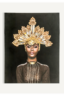 Golden Headdress Art Print | Vical Home Niurka | Oroatrade.com