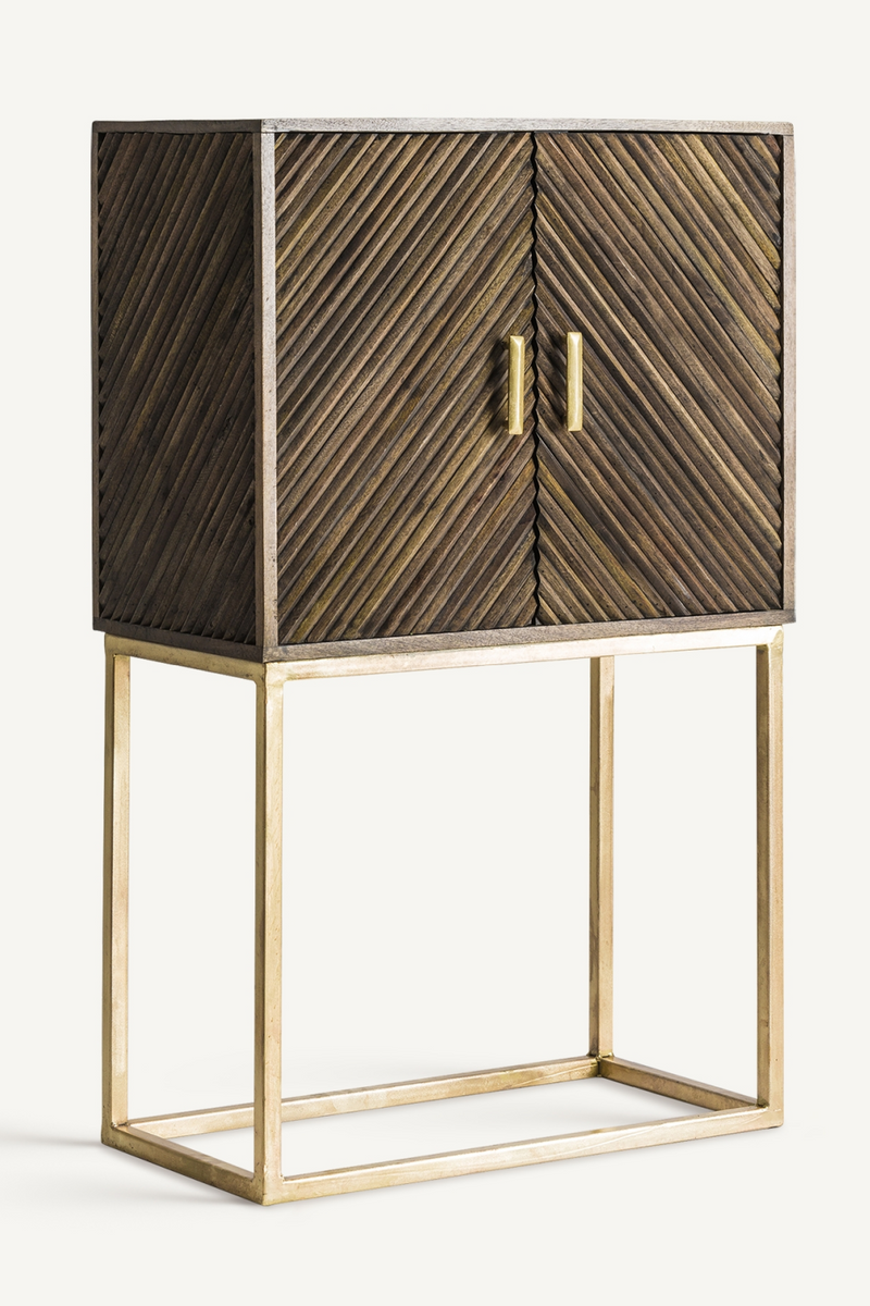 Gold 2-Door Bar Cabinet | Vical Home Kraj | Oroatrade.com