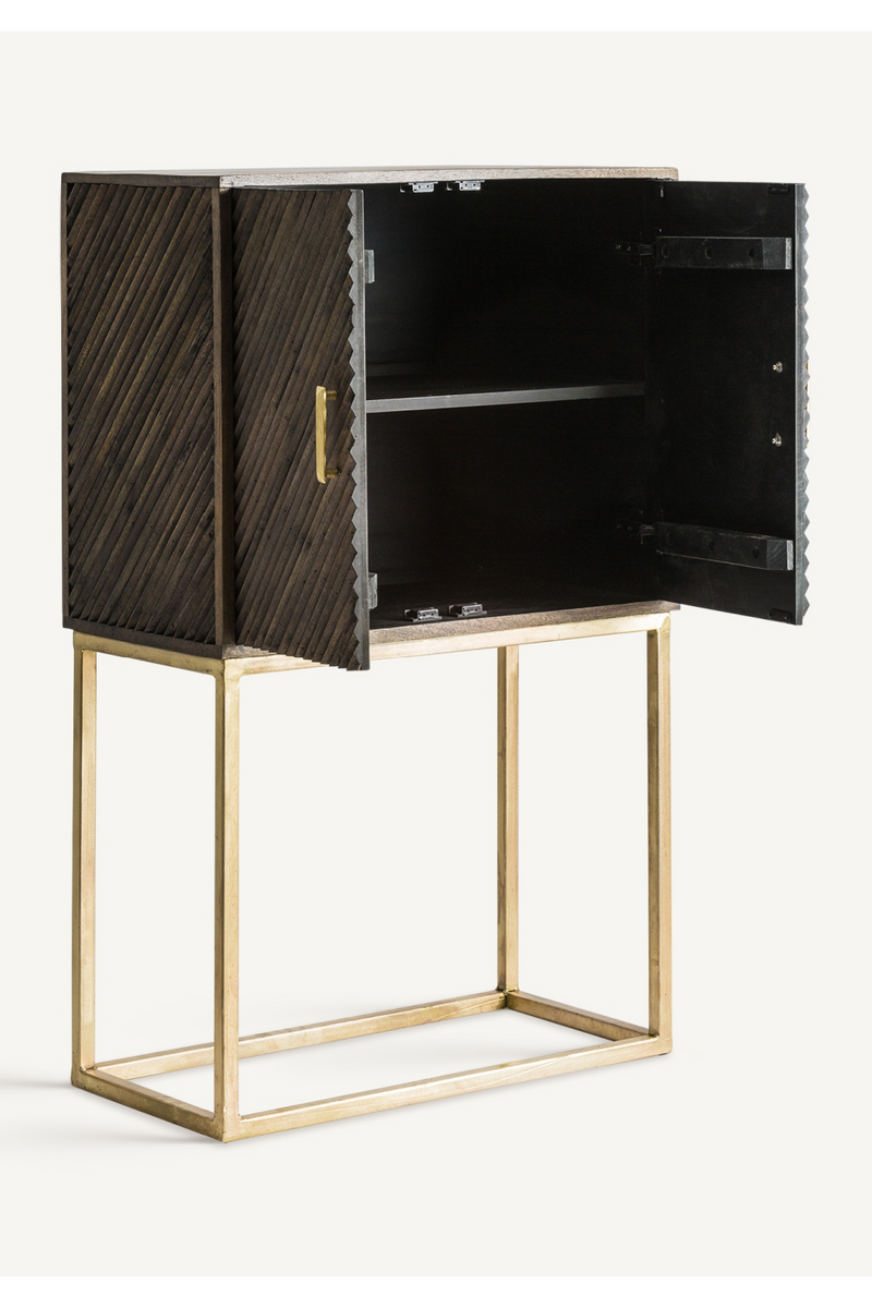 Gold 2-Door Bar Cabinet | Vical Home Kraj | Oroatrade.com