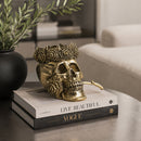 Golden Bronze Decorative Figure | Vical Home Skull Crown