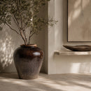 Aged Brown Ceramic Vase | Vical Home Lappe