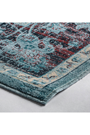 Turquoise Floral Area Rug 7'6" x 5' | Vical Home Suyay | Oroatrade.com