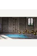 Turquoise Floral Area Rug 7'6" x 5' | Vical Home Suyay | Oroatrade.com