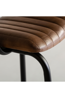 Brown Leather Seat Barstool | Vical Home Chadron | Oroatrade.com