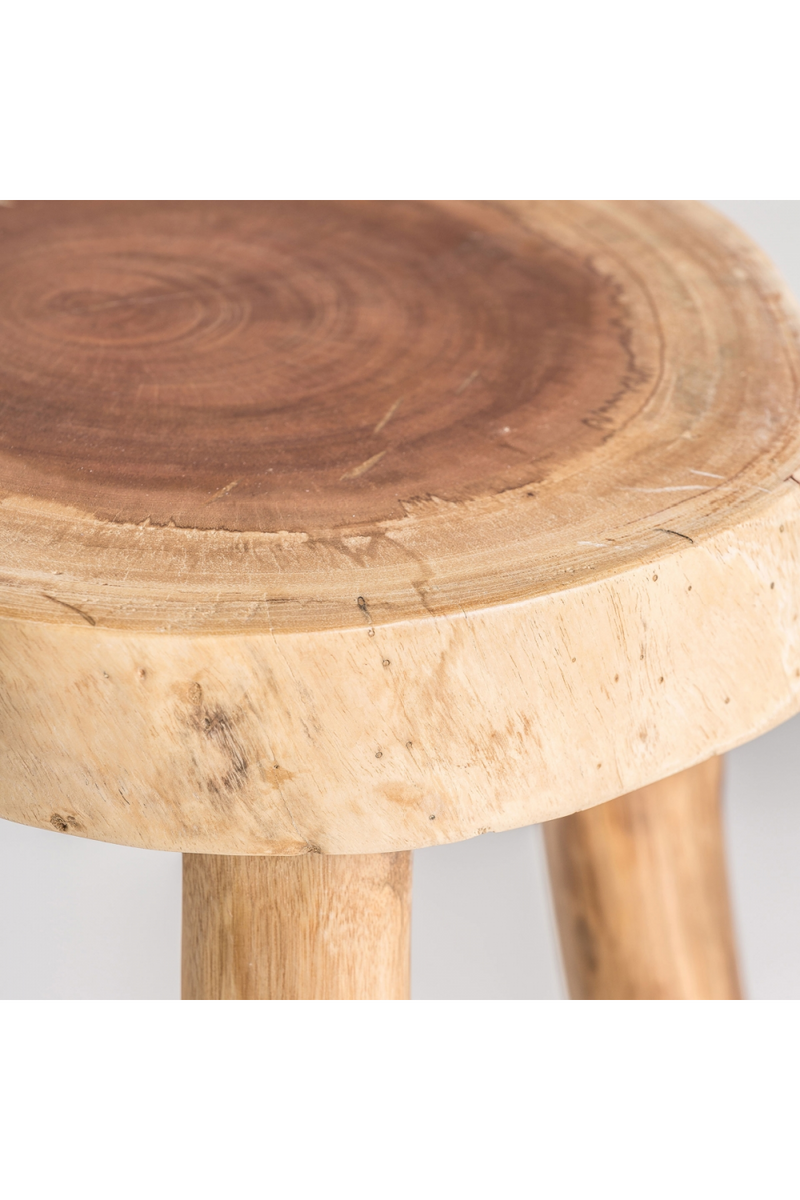 Suar Wood 3-Legged Stool | Vical Home Clues | Oroatrade.com